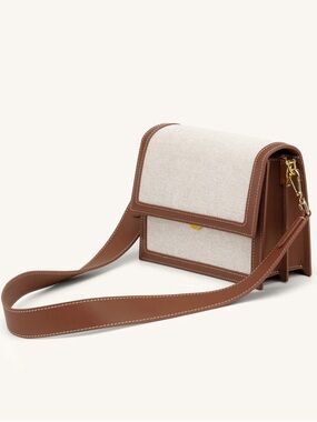 JW PEI Mini Flap Crossbody - Beige Canvas
